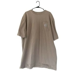 Carhartt Men's Original Fit Tan / Beige Short Sleeve T-Shirt Size XL
